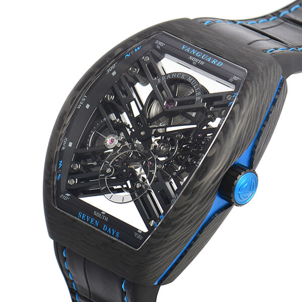 フランク・ミュラースーパーコピー ヴァンガード ７デイズ パワーリザーブ スケルトン V45S6SQTCARBON